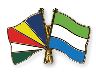 Fahnen Pins Seychellen Sierra-Leone