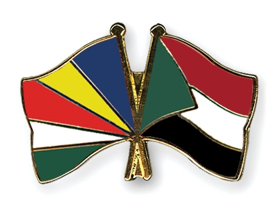 Fahnen Pins Seychellen Sudan