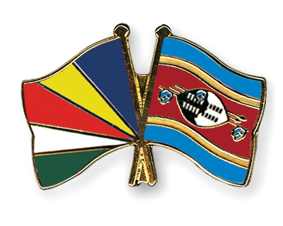 Fahnen Pins Seychellen Swasiland