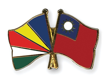 Fahnen Pins Seychellen Taiwan