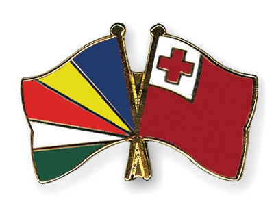 Fahnen Pins Seychellen Tonga