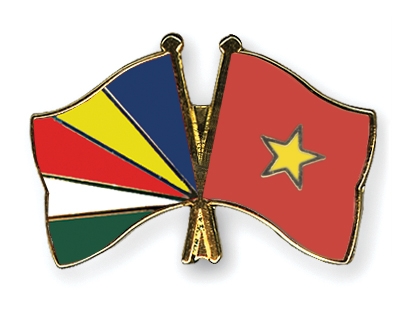 Fahnen Pins Seychellen Vietnam