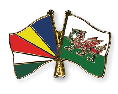 Fahnen Pins Seychellen Wales