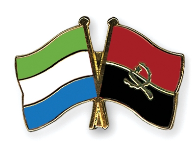 Fahnen Pins Sierra-Leone Angola