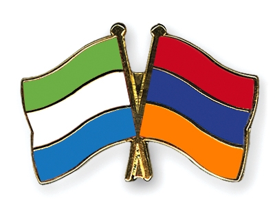 Fahnen Pins Sierra-Leone Armenien