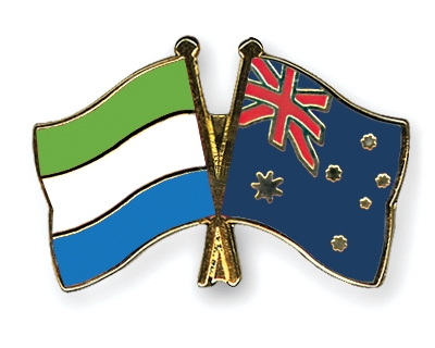 Fahnen Pins Sierra-Leone Australien