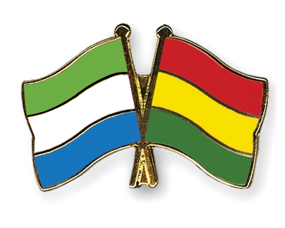 Fahnen Pins Sierra-Leone Bolivien