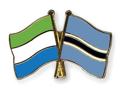 Fahnen Pins Sierra-Leone Botsuana