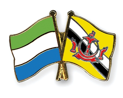 Fahnen Pins Sierra-Leone Brunei-Darussalam