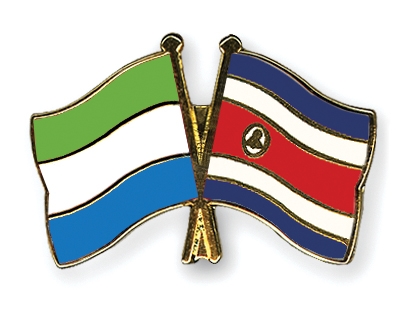 Fahnen Pins Sierra-Leone Costa-Rica