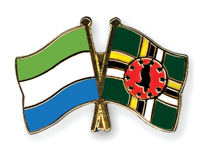 Fahnen Pins Sierra-Leone Dominica