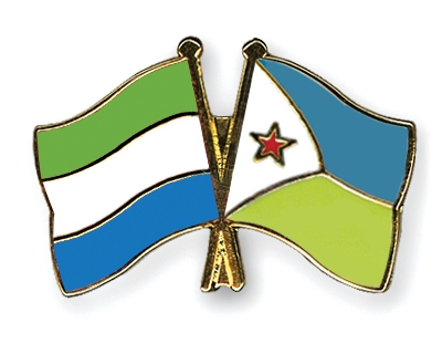 Fahnen Pins Sierra-Leone Dschibuti