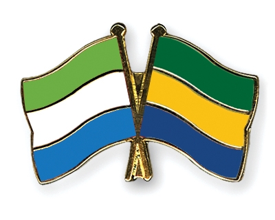 Fahnen Pins Sierra-Leone Gabun