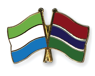 Fahnen Pins Sierra-Leone Gambia