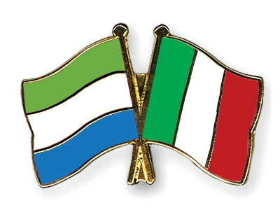 Fahnen Pins Sierra-Leone Italien