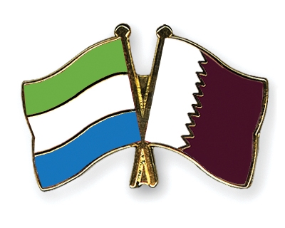 Fahnen Pins Sierra-Leone Katar