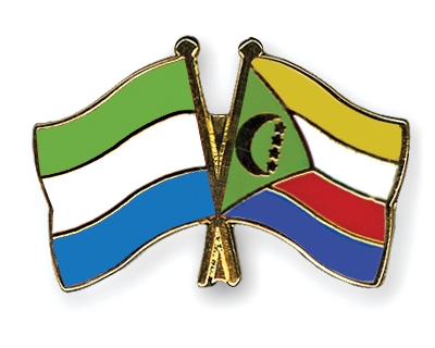 Fahnen Pins Sierra-Leone Komoren