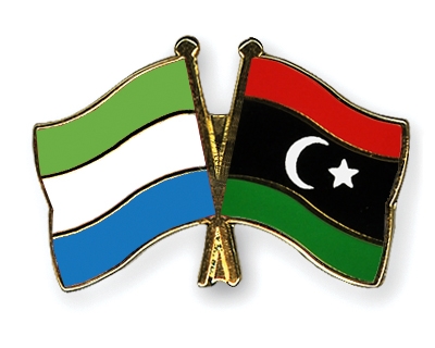 Fahnen Pins Sierra-Leone Libyen