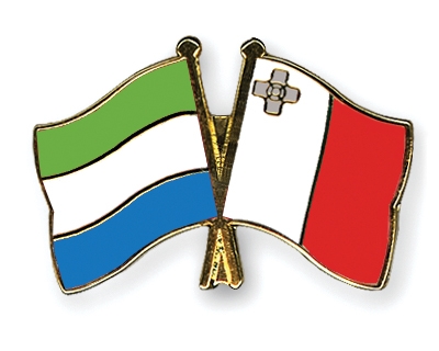 Fahnen Pins Sierra-Leone Malta