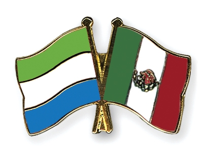 Fahnen Pins Sierra-Leone Mexiko