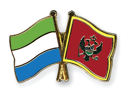 Fahnen Pins Sierra-Leone Montenegro