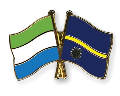 Fahnen Pins Sierra-Leone Nauru