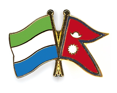 Fahnen Pins Sierra-Leone Nepal