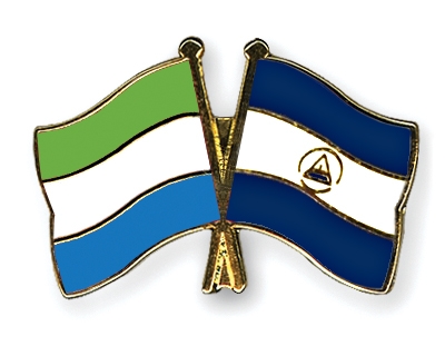 Fahnen Pins Sierra-Leone Nicaragua