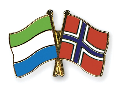 Fahnen Pins Sierra-Leone Norwegen