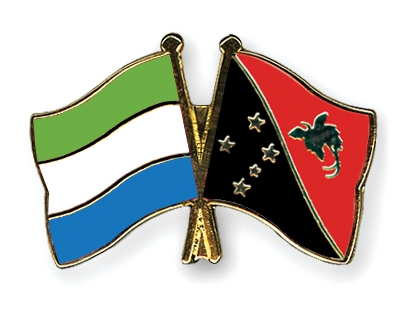 Fahnen Pins Sierra-Leone Papua-Neuguinea