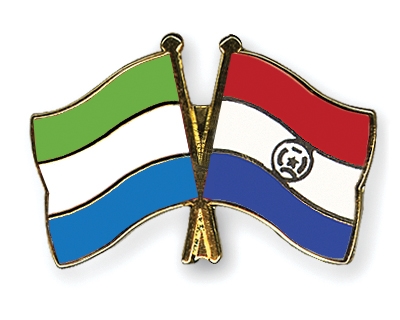 Fahnen Pins Sierra-Leone Paraguay