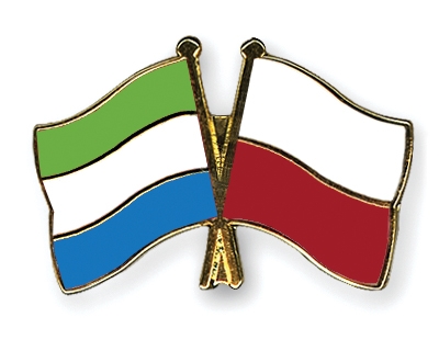 Fahnen Pins Sierra-Leone Polen