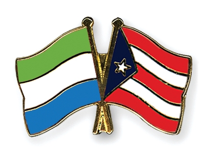 Fahnen Pins Sierra-Leone Puerto-Rico