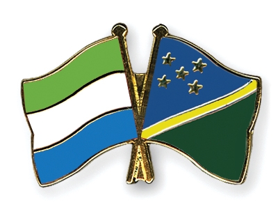 Fahnen Pins Sierra-Leone Salomonen
