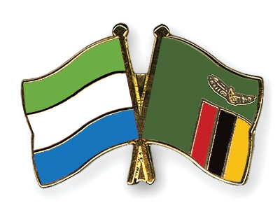 Fahnen Pins Sierra-Leone Sambia