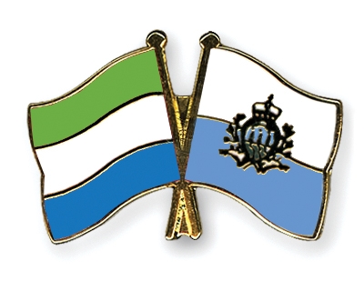 Fahnen Pins Sierra-Leone San-Marino