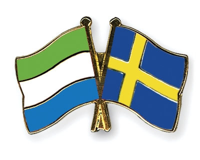 Fahnen Pins Sierra-Leone Schweden