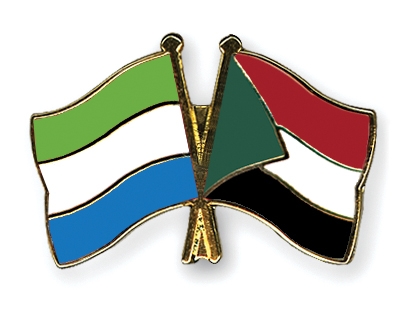 Fahnen Pins Sierra-Leone Sudan