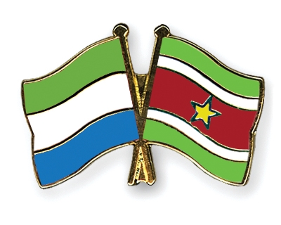 Fahnen Pins Sierra-Leone Surinam