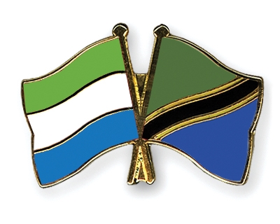 Fahnen Pins Sierra-Leone Tansania