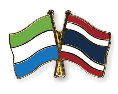 Fahnen Pins Sierra-Leone Thailand