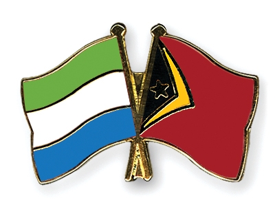 Fahnen Pins Sierra-Leone Timor-Leste