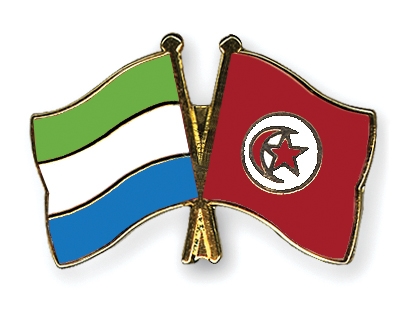 Fahnen Pins Sierra-Leone Tunesien