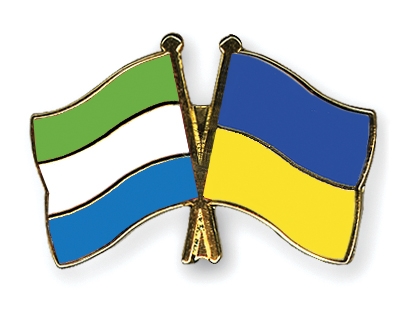 Fahnen Pins Sierra-Leone Ukraine