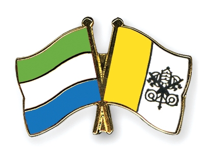 Fahnen Pins Sierra-Leone Vatikanstadt