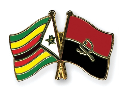 Fahnen Pins Simbabwe Angola