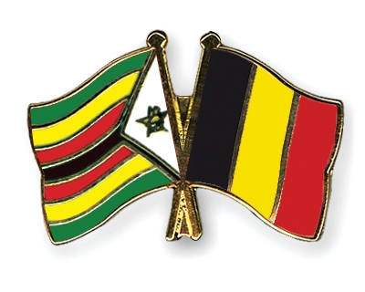 Fahnen Pins Simbabwe Belgien