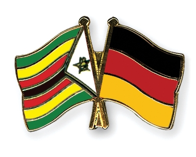 Fahnen Pins Simbabwe Deutschland