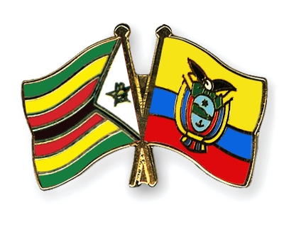 Fahnen Pins Simbabwe Ecuador