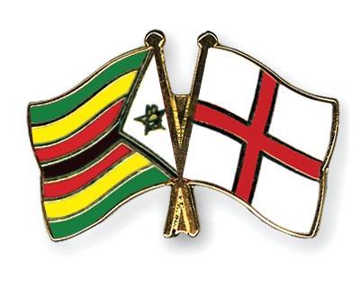 Fahnen Pins Simbabwe England